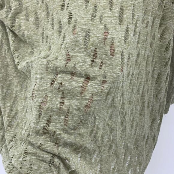 The Cove Lizard Thicket Distressed Frayed Top M - Picture 5 of 8